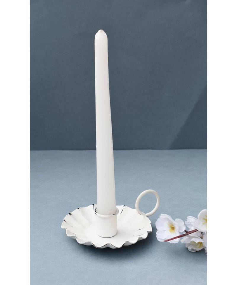 Distress Round Candle Holder