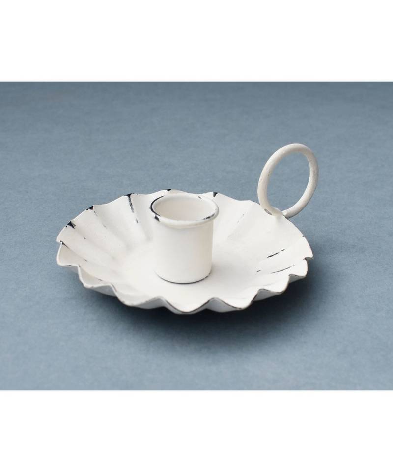 Distress Round Candle Holder