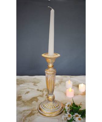 Distress Tall Candle Holder 1