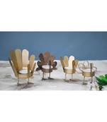 Gold and copper Bird T Light Holders