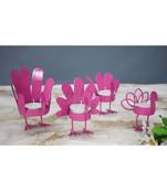 Pink Bird T Light Holders