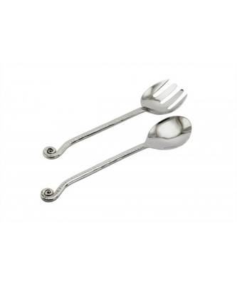 Color Palette Stainless Steel Noodle cum Salad Server 2