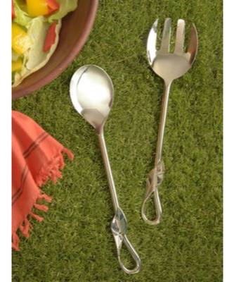 Color Palette Stainless Steel Noodle cum Salad Server 1