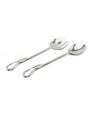 Color Palette Stainless Steel Noodle cum Salad Server 2