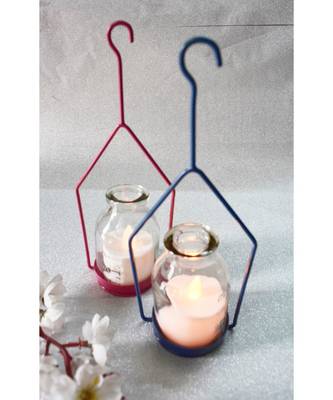 Hanging Hut Tea light Holder 1