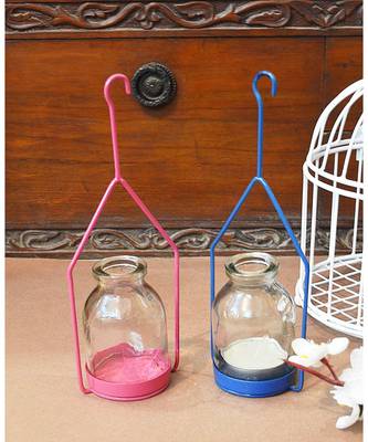 Hanging Hut Tea light Holder 2