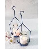Hanginh Hut Tea light Holder- Blue