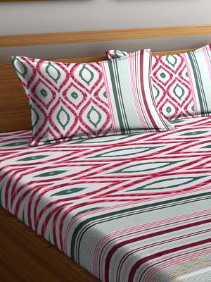 multicolor abstract print Double bedsheet 1