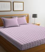 multicolor geometric Double bedsheet