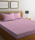 purple abstract print Double bedsheet