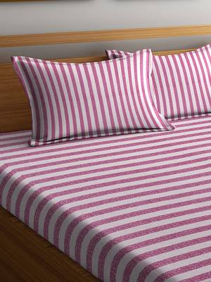 purple abstract print Double bedsheet 2