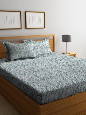 multicolor abstract print Double bedsheet 1