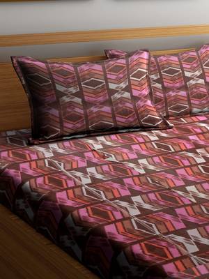 multicolor abstract print Double bedsheet 2