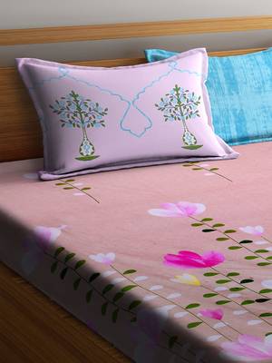 multicolor floral print Queen bedsheet 2