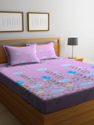 multicolor floral print Queen bedsheet 1