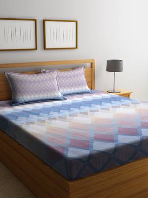 multicolor geometric Queen bedsheet 1