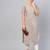 Inddus Beige Cotton Striped Kurta