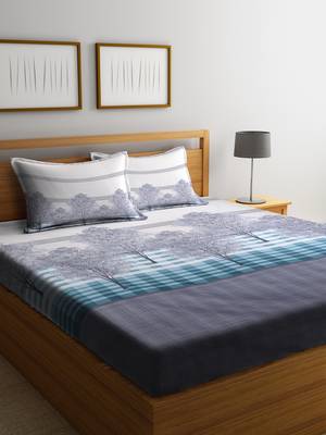 multicolor nature print Queen bedsheet 1