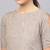 Inddus Beige Cotton Striped Kurta