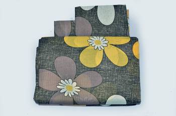 Grey Floral Double bedsheet 2