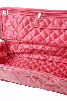 atorakushon   Satin Makeup Pouch Cosmetic Necklace Earrings Jewellery Vanity Organiser For Women's (pink)
