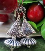 Silver_Samosa_Damru_Earrings