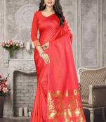 Red Woven Kanchipuram Silk Saree