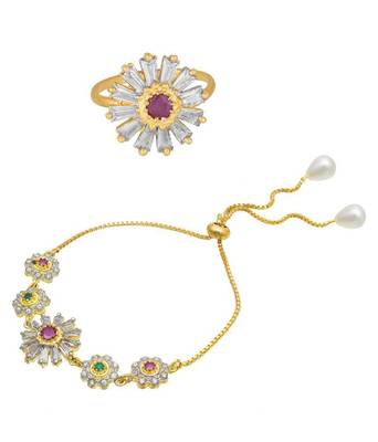 Gold diamond necklace-sets 3