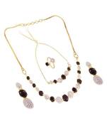 Gold diamond necklace-sets