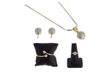 Gold diamond necklace-sets 1
