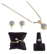 Gold diamond necklace-sets