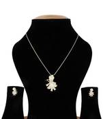 Gold diamond necklace-sets