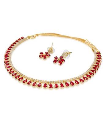 Gold diamond necklace-sets 4