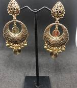 Gold crystal earrings