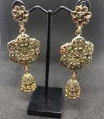 Gold crystal earrings