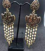 Gold crystal earrings