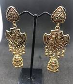 Gold crystal earrings