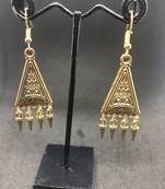 Gold crystal earrings