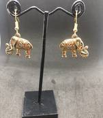 Gold crystal earrings
