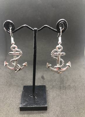 Silver crystal earrings 1