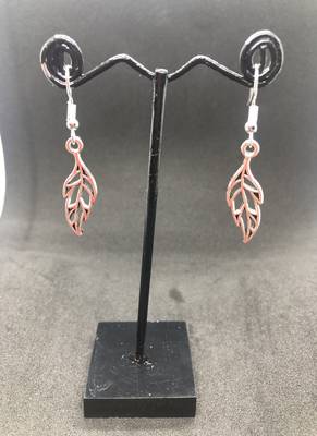 Silver crystal earrings 1