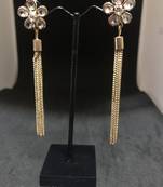 Gold pearl earrings