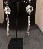 Silver pearl earrings