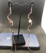 Gold crystal earrings