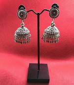 Silver crystal earrings