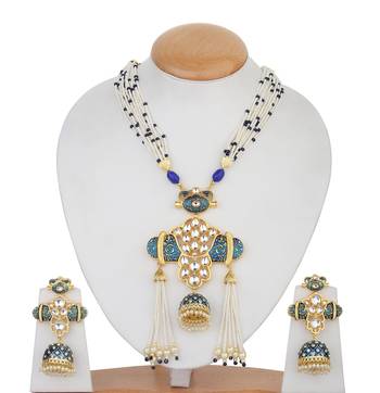 Blue Kundan Necklace Sets 1