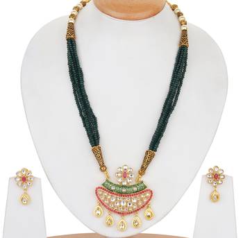 Green Kundan Necklace Sets 1