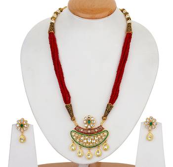 Maroon Kundan Necklace Sets 1