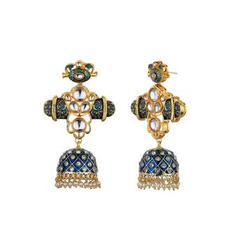 Blue Kundan Necklace Sets 2
