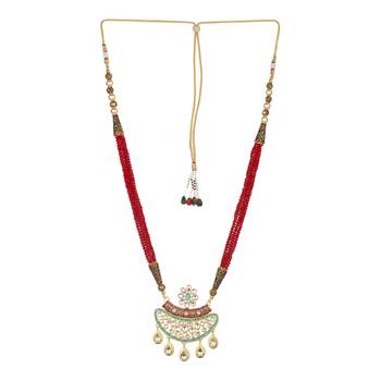 Maroon Kundan Necklace Sets 4